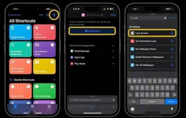 青铜峡苹果14锁屏维修店分享iPhone14升级iOS16.4后如何创建锁屏快捷方式 