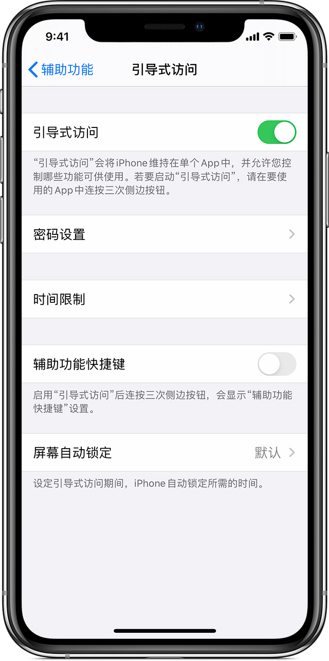 青铜峡苹果手机维修分享如何在 iPhone 上退出引导式访问 